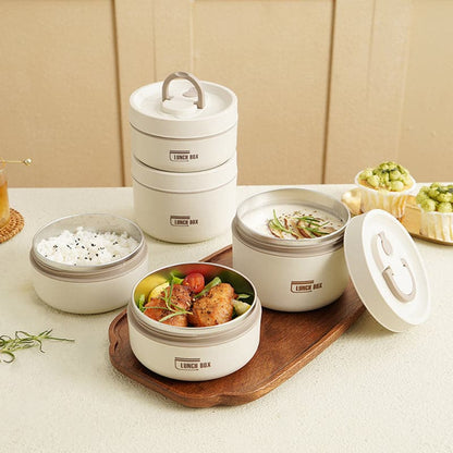 Insulated Stainless Steel Lunch Box with Leak-Proof Seal for Work, School & Travel | Keeps Food Hot for Hours | Double-Wall Food Container