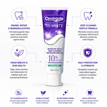 10% Hydroxyapatite Whitening Toothpaste