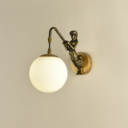Sconce Fixture Hardwired E26 Socket Metal Glass Shade Bedroom Living Room Hallway Accent Lighting Modern Interior Decor Wall Mounted 10 in