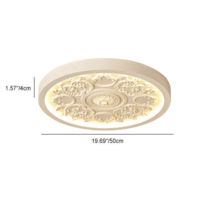Low-Profile LED Overhead Light 13 in White Dimmable Remote Ceiling Fixture for Bedroom Modern Minimalist Living Room Hallway Low Ceilings