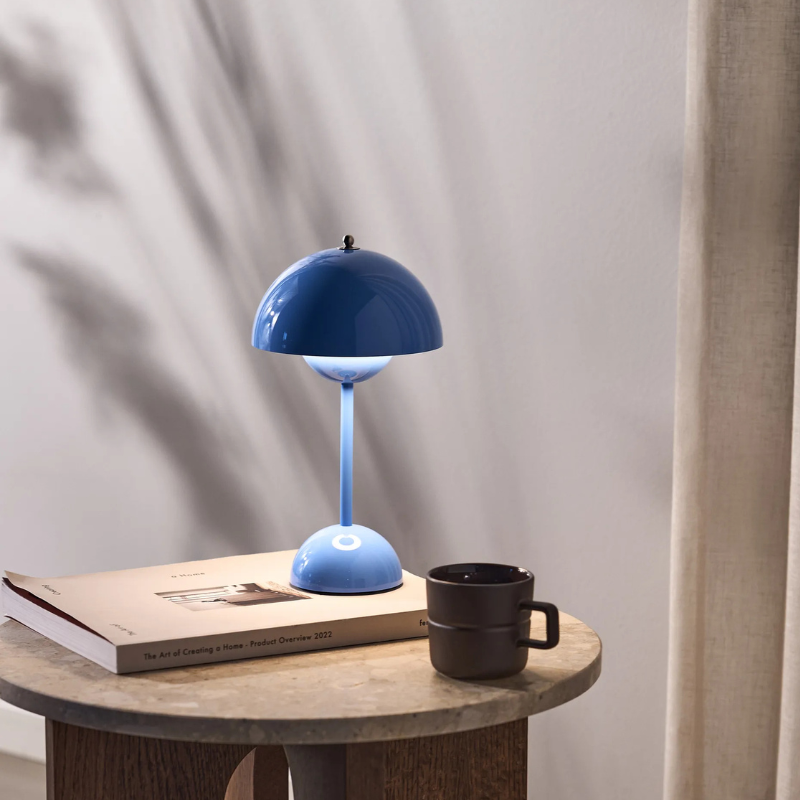 Adjustable Dimmable Metal Table Lamp – Petal Shade LED Desk Light for Living Room, Bedroom & Office
