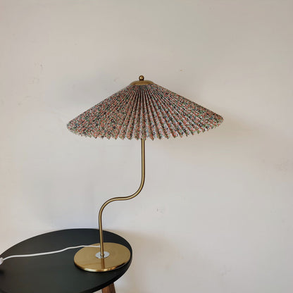 Contemporary Metal Desk Light with Fabric Shade 25 Inches Tall for Bedroom Office Nightstand Reading Task Illumination E12 E14 Socket Home A