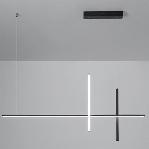 Modern LED Pendant Light with Adjustable Height for Dining Room, Restaurant & Bar | Acrylic Aluminum Fixture with Warm White Illumination