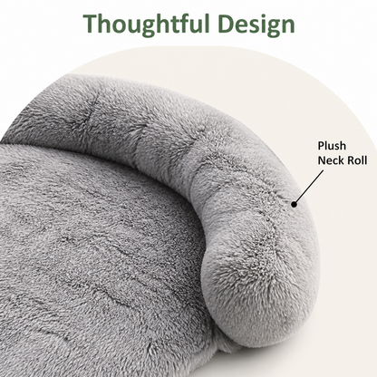 Ortekor Plush Neck Pillow Pet Sofa Bed (Removable Cover)