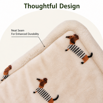 Ortekor Double-Sided Fleece & Machine Washable Dog Bed