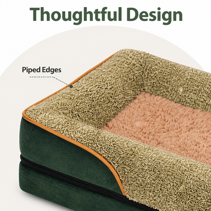 Ortekor Removable Washable Plush Bolster Bed