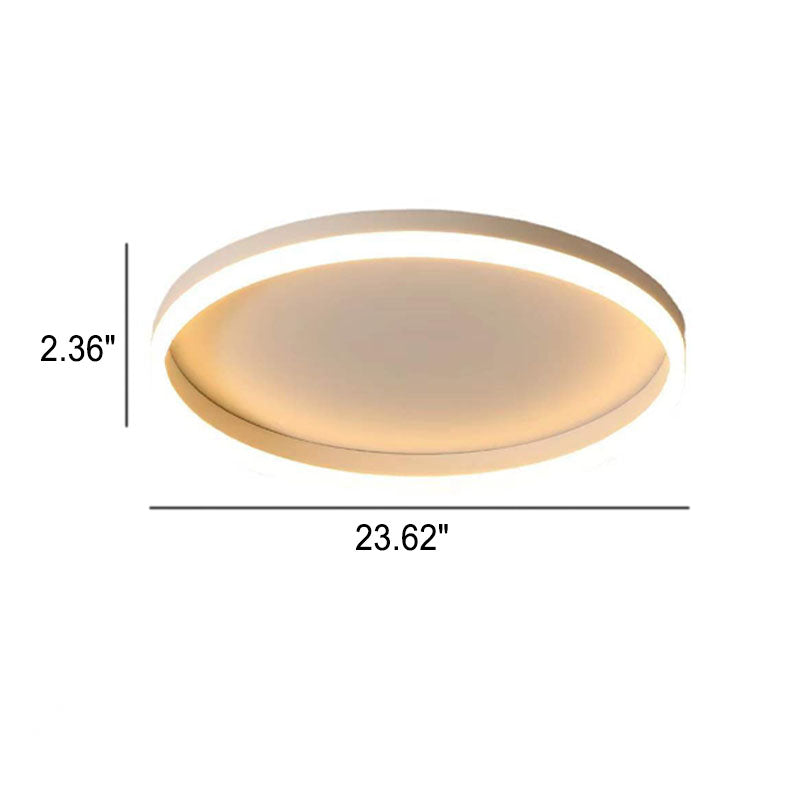 20 in Dimmable LED Ceiling Light with Remote Iron & Acrylic Fixture for Bedrooms Hallways Living Rooms Modern Low-Profile Design