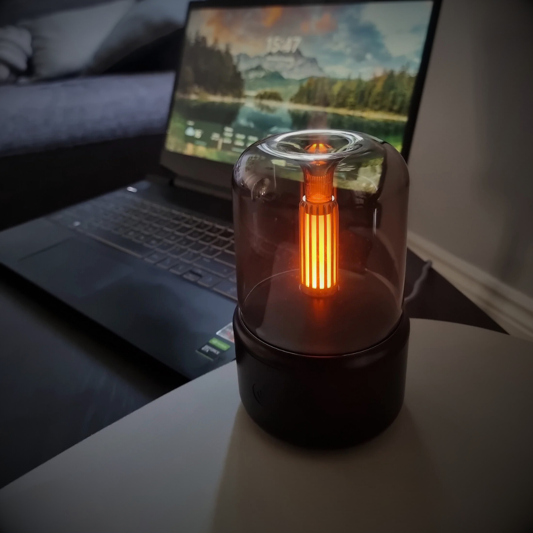 Ultrasonic Aroma Diffuser with Soft Glow Night Light 6 Inches USB Rechargeable Humidifier for Bedroom Nursery Essential Oils Relaxation Slee