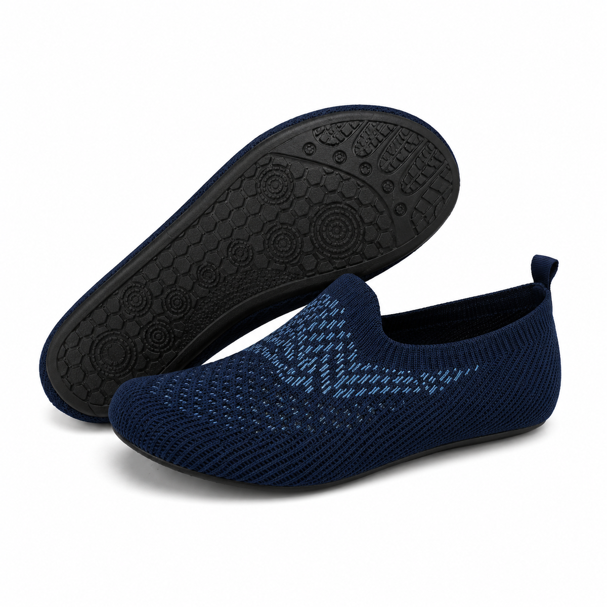 Lightweight Mesh Athletic Sneakers Men's Laceless Running Trainers Flexible Sole for Gym Jogging Daily Wear Travel