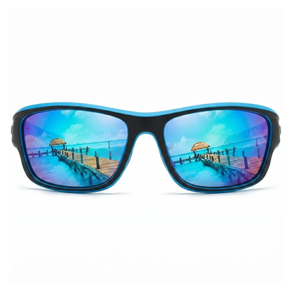 Wraparound Athletic Sunglasses with Polarized UV-Blocking Lenses for Running Cycling Hiking Men Women Outdoor Sports Eyewear