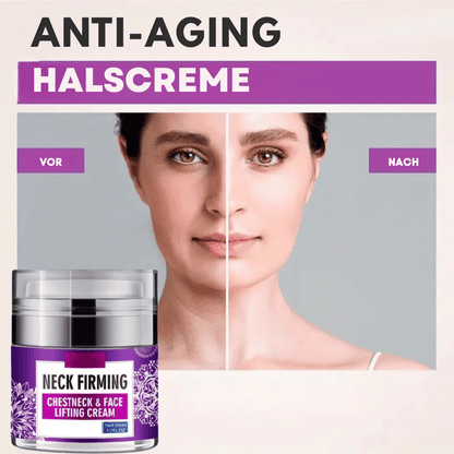 Firming Neck Cream with Hyaluronic Acid & Vitamin E for Smoother, Tighter Skin on Neck & Décolleté | Anti-Aging Moisturizer for Women