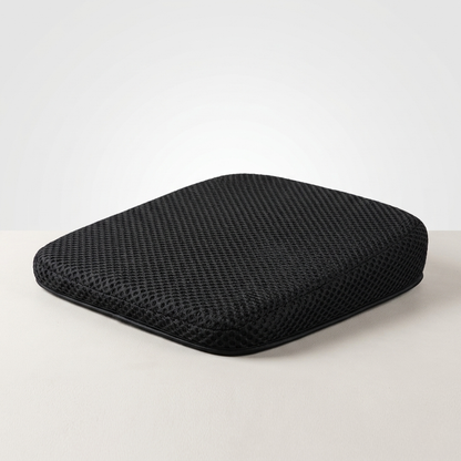 Elevated Car Seat Cushion with Airflow Honeycomb Design for Driver Comfort & Posture Support