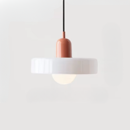 Two-Tone Glass Drop Ceiling Light Fixture for Kitchen Island Dining Room Modern Hanging Lamp