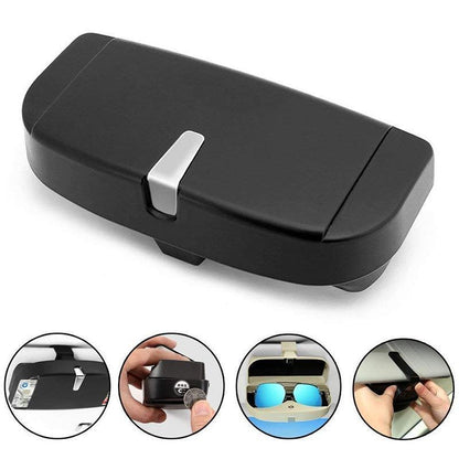 Organizador de lentes para visera de auto – Soporte para gafas de un solo toque para camionetas y SUV