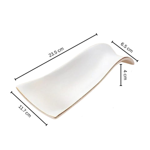 Reposacucharas de cerámica Fiora: accesorio de cocina elegante y resistente al calor