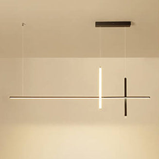 Modern LED Pendant Light with Adjustable Height for Dining Room, Restaurant & Bar | Acrylic Aluminum Fixture with Warm White Illumination