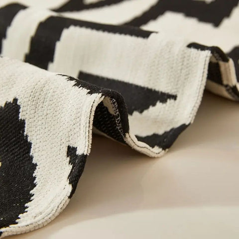 Cleeoo Sofa Cover - Soft Chenille, Reversible Geometric Tribal