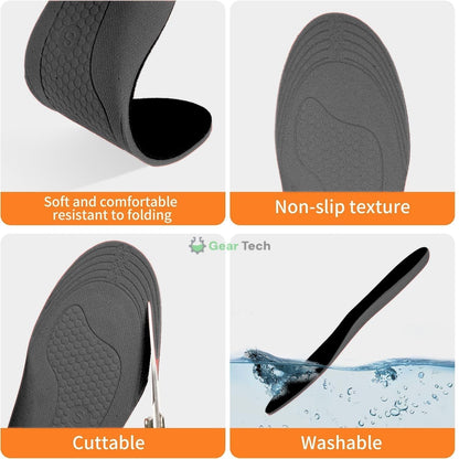 Rechargeable Heated Insoles – USB Battery-Powered Thermal Shoe Inserts for Winter, Skiing, Hiking & Outdoor Work