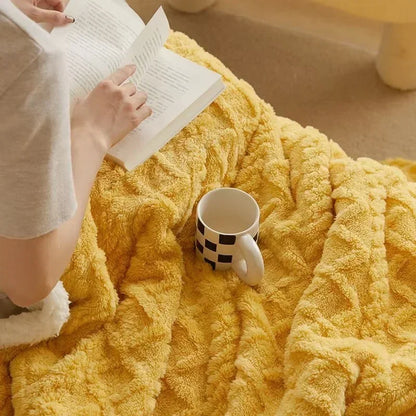 Reversible Sherpa Fleece Blanket Plush Microfiber Winter Throw for Bed Couch Queen King Twin Soft Warm Double-Sided Lightweight Machine