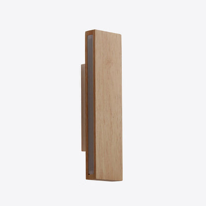 LED Sconce Light 12 Inch Wooden Acrylic Fixture Hallway Bedroom Living Room Hardwired Modern Minimal Décor Ambient Glow 12W 1200 Lumen Inter