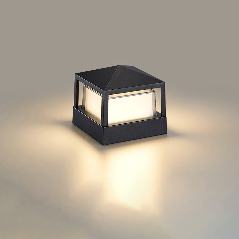 Weatherproof LED Outdoor Wall Light – Square & Round Industrial Fixture for Patio, Garden, Pathway