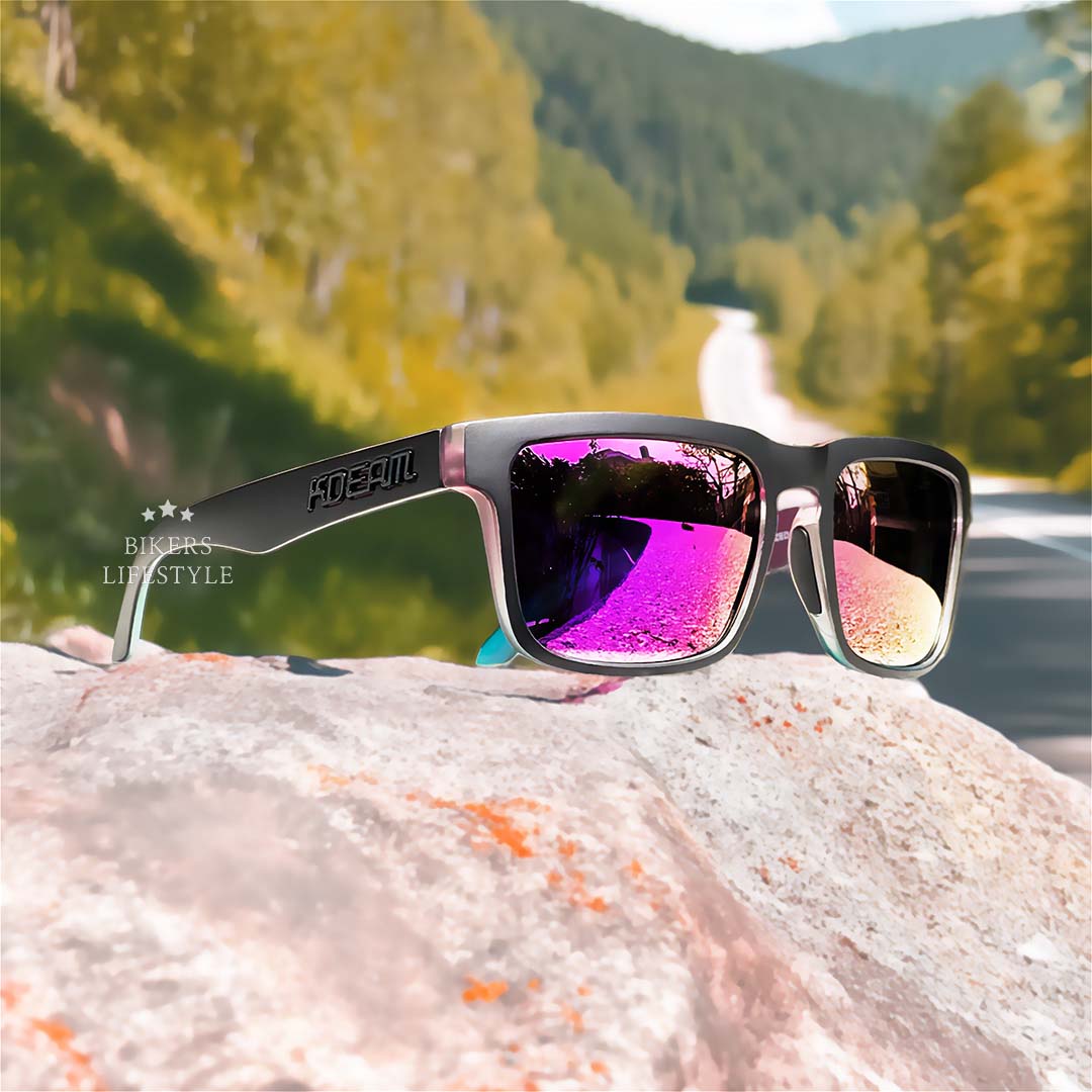 Polarized Sunglasses for Men, Sunglasses for Women with UV400, Blue Light Blocking Glasses for Motorcycle Riding