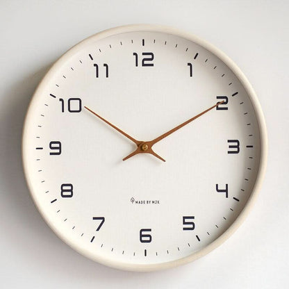 NordWood – Reloj de pared de madera escandinavo – Diseño minimalista y atemporal