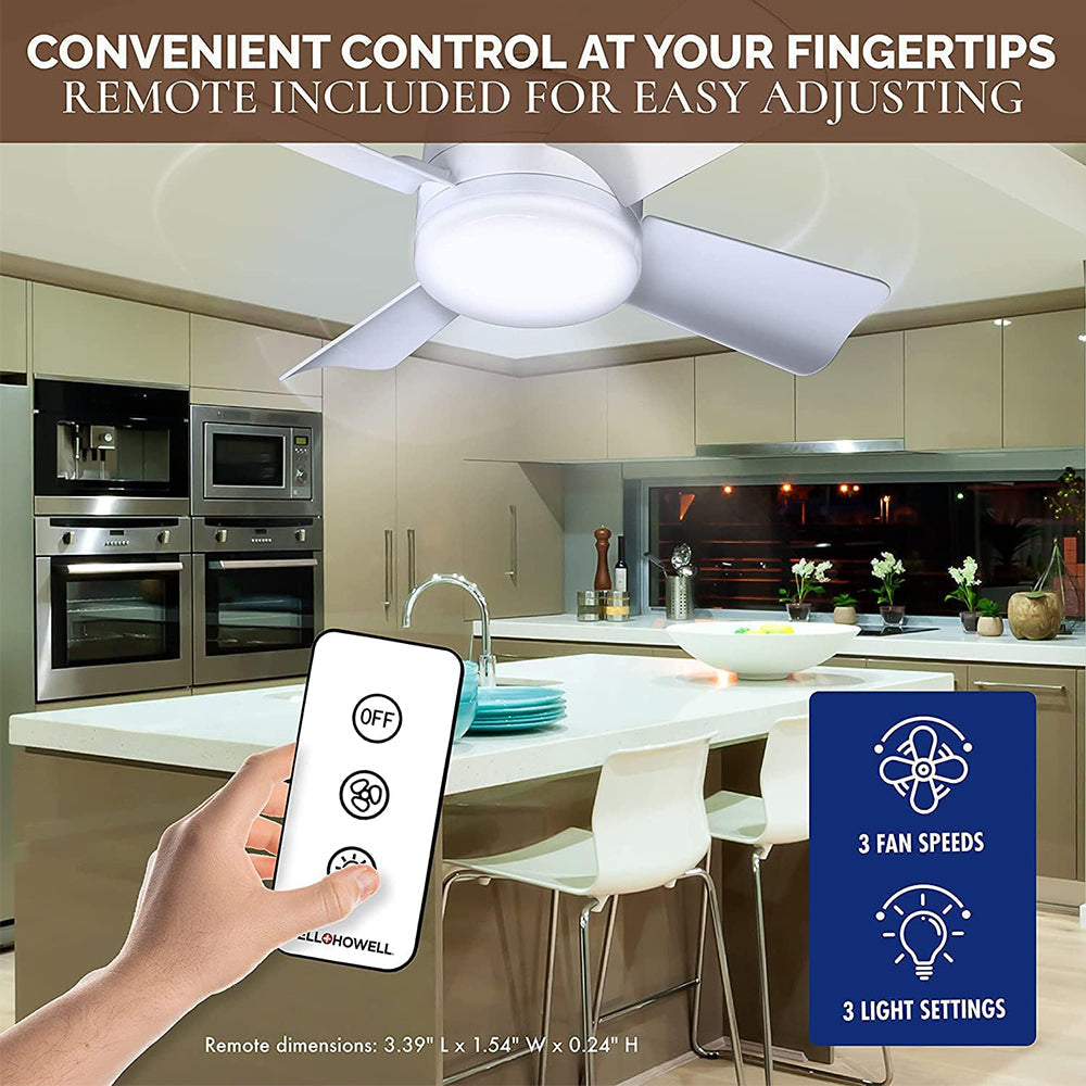 Ceiling Fans with Lights | Modern LED Ceiling Fan with Remote Control | Super Bright Illumination for Enhanced Comfort