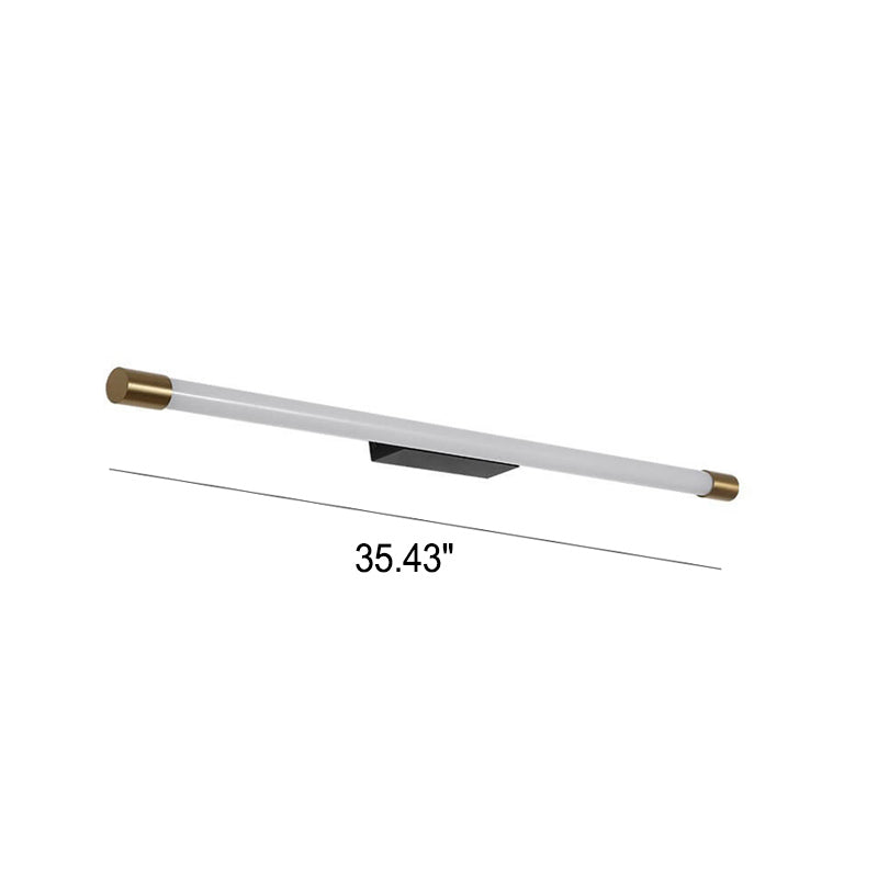 Linear LED Aluminum Light Bar 16-59 in Hardwired Fixture Dimmable 8W-36W Black Gold for Bedroom Living Room Hallway Mirror Bathroom Accent W