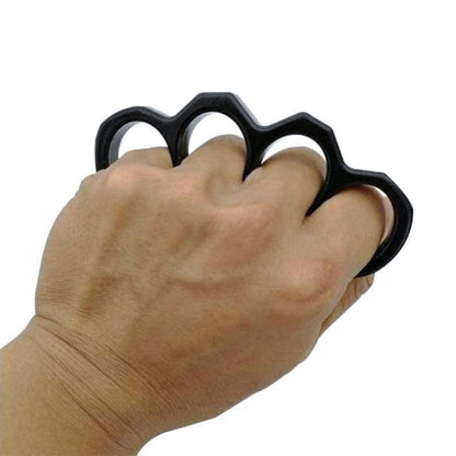 Compact Metal Self-Defense Knuckle Ring for Personal Safety and Emergency Glass Breaking