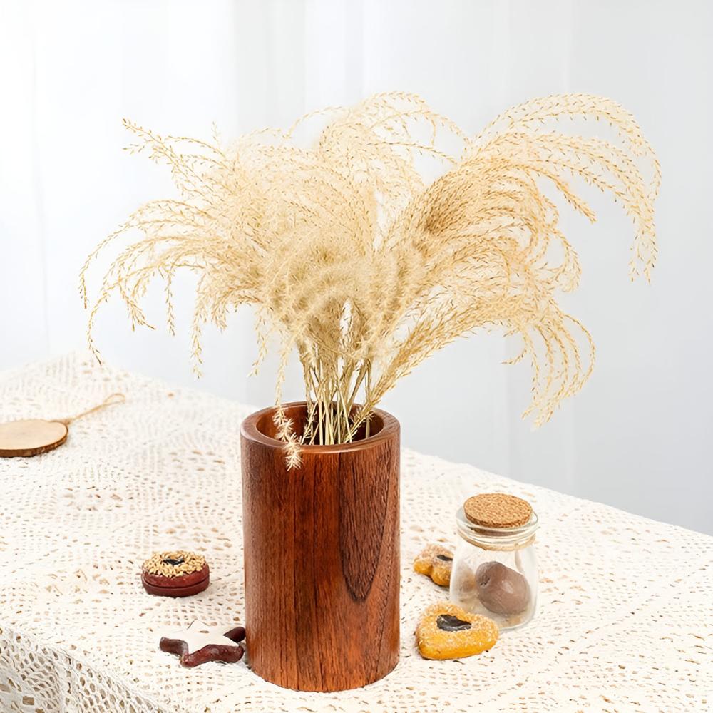 Natura Utensil Holder - Lightweight Natural Wood, Frosted Finish