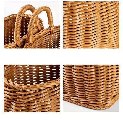 Wren Wicker Storage Basket - Vintage-Inspired, Lightweight Design