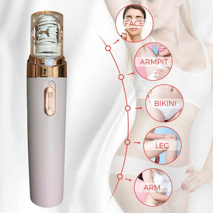 Dual-Mode Electric Hair Remover for Face and Body - USB Rechargeable Epilator for Women - Gentle on Sensitive Skin - Portable Precision