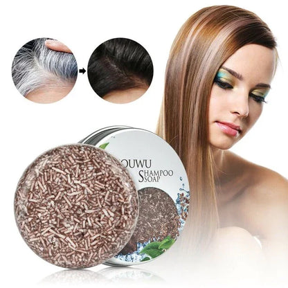 Natural Hair Darkening Shampoo Bar – Restores Color, Boosts Volume & Nourishes Scalp