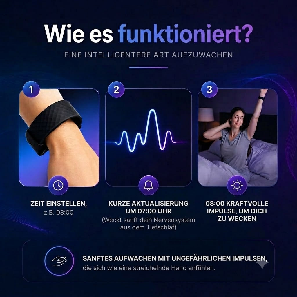 Shake Awake Vibrating Alarm Clock for Silent Mornings, Adjustable Intensity Bed Shaker with Personal Wake-Up Technology for Travel & Home