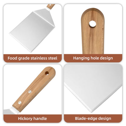 FLIPCRAFT – Espátula de barbacoa ergonómica, estructura de acero duradera