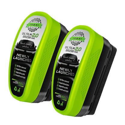 Windshield Cleaner Brush with Water-Repelling Coating for Streak-Free Glass, Mirrors & Windows - Removes Greasy Haze, Road Grime & Fog Fast