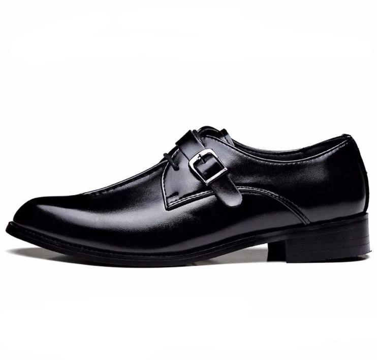 Men's Classic Dress Oxford Shoes – Formal Lace-Up Leather Derby for Office, Weddings & Business – Waterproof & Scratch-Resistant