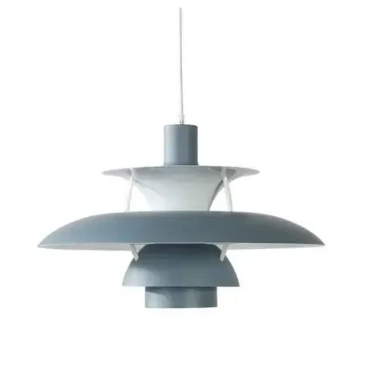 Layered Metal Pendant Light E27 Socket Minimalist Hanging Fixture for Kitchen Island Dining Table Nordic Style Ambient Ceiling Lamp Green Gr