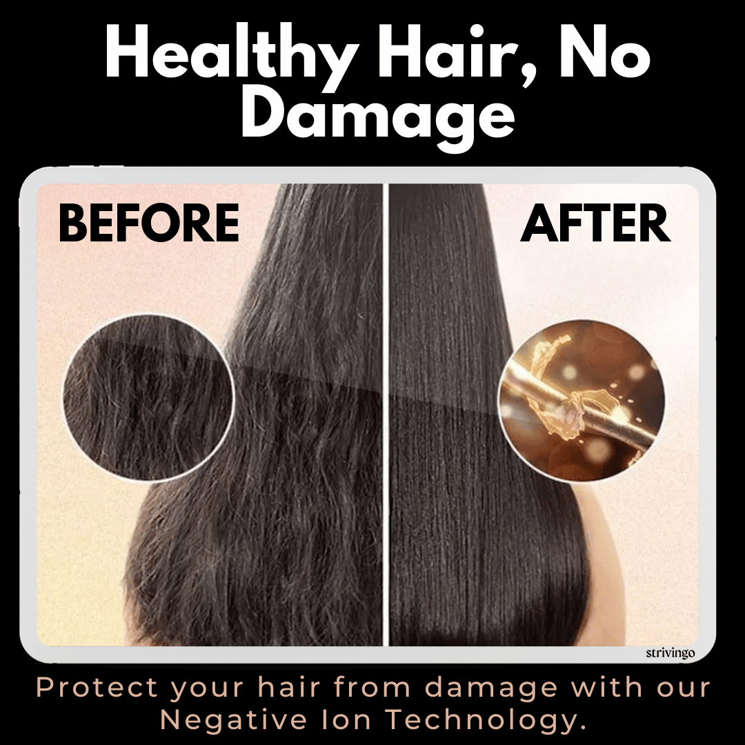 Secador y moldeador de cabello 3 en 1 con temperatura ajustable | Rizos y ondas sin esfuerzo en casa