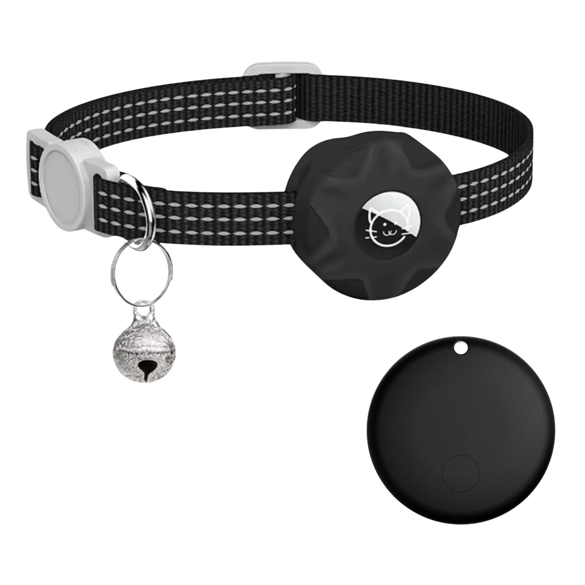 Pet Location Tracker Collar for Dogs & Cats with Android Network Connectivity and Reflective Safety Band