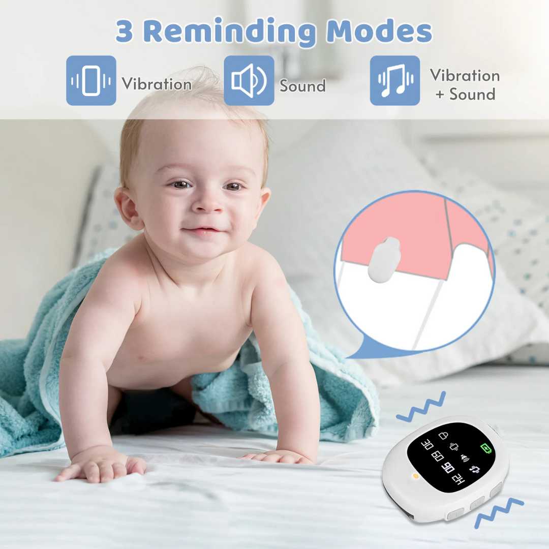 Children's Bedwetting Alarm System with Wireless Sensor and Remote