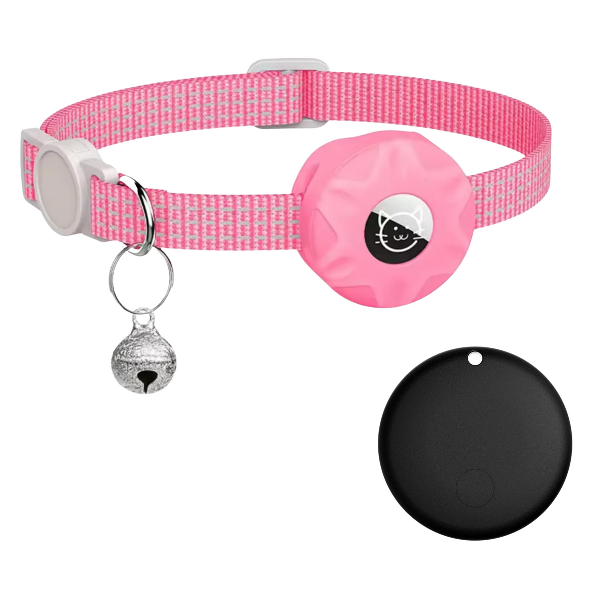 Pet Location Tracker Collar for Dogs & Cats with Android Network Connectivity and Reflective Safety Band