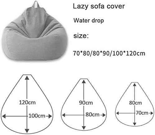 Elegant Linen Bean Bag Cover | Ergonomic Design for Personalized Comfort