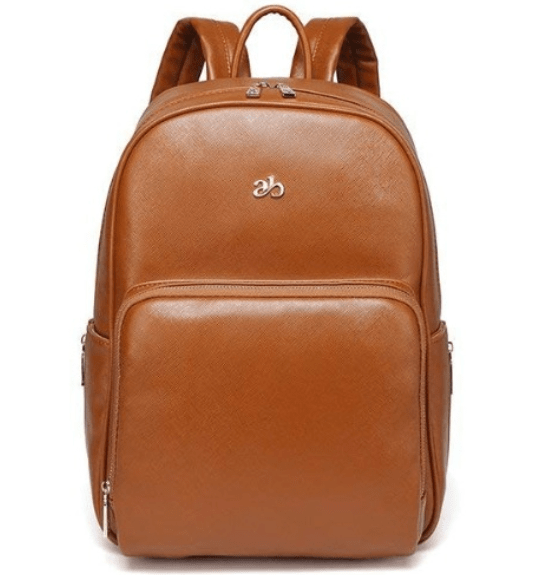 Parent Backpack Organizer with Changing Pad & Wet Bag – Waterproof PU Leather Multi-Pocket Storage for Newborn & Toddler Essentials