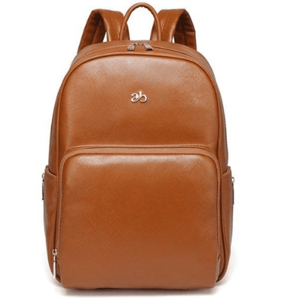 Parent Backpack Organizer with Changing Pad & Wet Bag – Waterproof PU Leather Multi-Pocket Storage for Newborn & Toddler Essentials