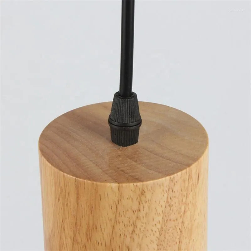 Lámpara Colgante Rústica Chic de Metal y Madera