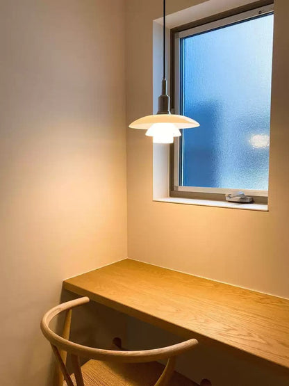 Glass Globe Ceiling Light 11-Inch White Shade Adjustable Hanging Fixture E27 Socket for Kitchen Dining Room Bedroom Modern Minimalist Scandi