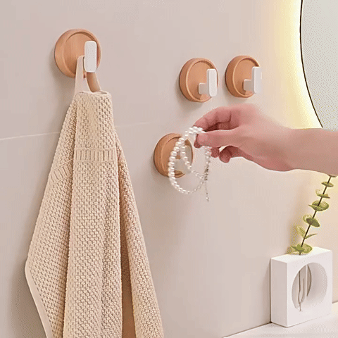 Noble Walnut Wall Hook - Minimalist Design, Durable Key Holder for Wall