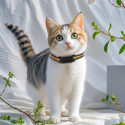 Collar-Mounted GPS Location Monitor for Cats with Geofence Alerts, Historical Route Logging & Multi-Technology Positioning for Indoor &